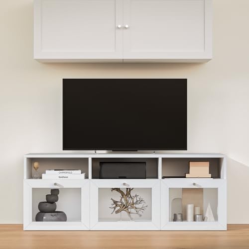 Image of Home Centre | Soho Small TV Unit | Engineered Wood, Multipurpose Cabinet | White | 1 Year Warranty