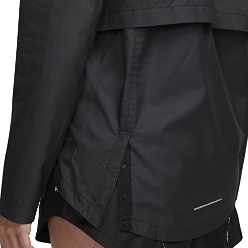 Nike Essential Jaqueta de corrida feminina com capuz, Preto, M