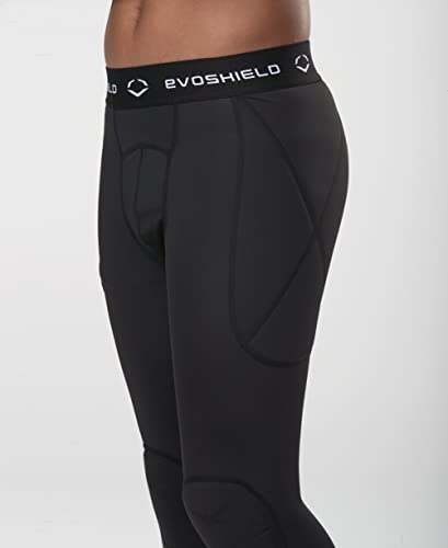 Evoshield Boys' 3/4 Sliding Tights, Black, Small #TOP5