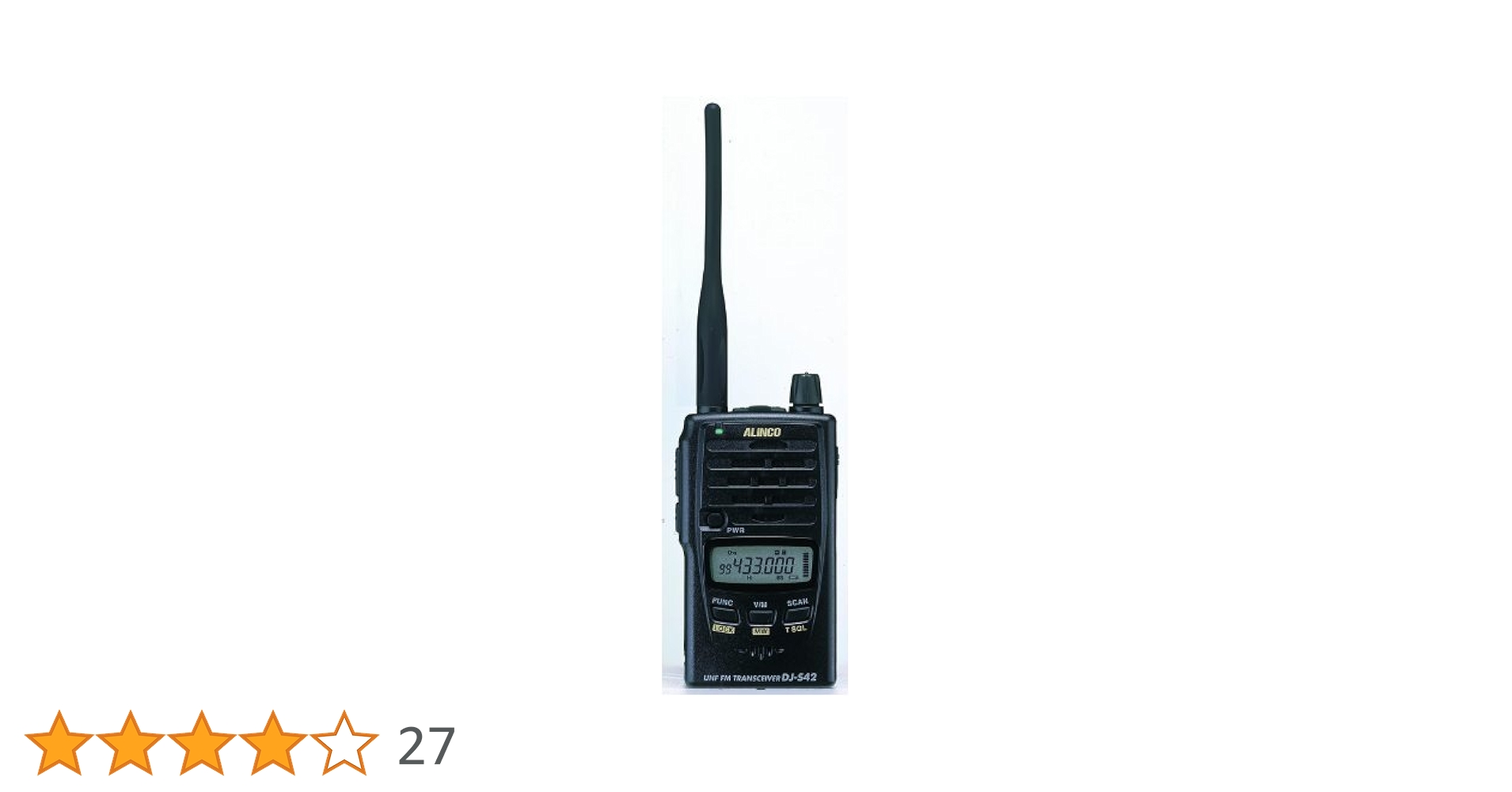 ALINCO DJ-S42 430無線機 Amazon | ALINCO アルインコ モノバンド430MHz FM 2W