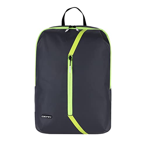 Gear Lite 15L Small Water Resistant Casual Standard 3 Compartment Backpack/School Bag/Hiking Daypack For Men/Women, Grey-fl. Green