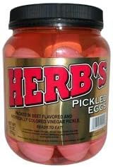Herb's Pickled Eggs 1/2 Gallon 32 oz