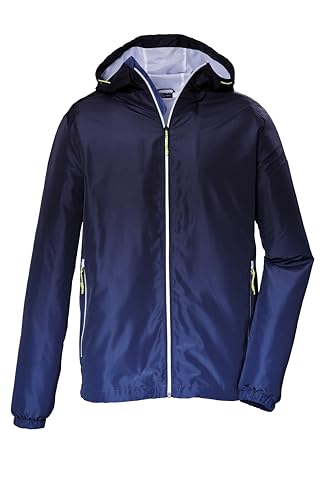 killtec Hombre Chaqueta/chaqueta ligera de transición con capucha KOS 118 MN JCKT, schwarz blau, XXL, 43191-000