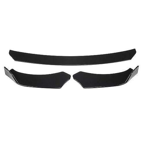 JDM 3-pcs Front Bumper Splitter Car Front Lip Chin Bumper Body Kit