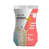Tata 1mg Pro+ Soy Protein Supplement Powder- High Protein for Muscle & Bone Strength, Overall Fitness, and Energy with 23 essential nutrients,Low Fat & No Added Sugar,Vanilla Flavour 400g