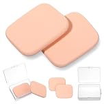 2 Pcs Foundation Sponge, Rectangle Makeup Sponges for Foundation, for All Skin Types, Powder Puff for Flawless Application, Wet and Dry Dual Use