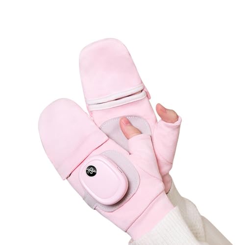 PANGBOER Guanteletes de calefacción eléctricos alimentados por USB, plan flexible para un movimiento preciso de los dedos, ideales para conducir, de lo contrario, guantes calentados para clima frío