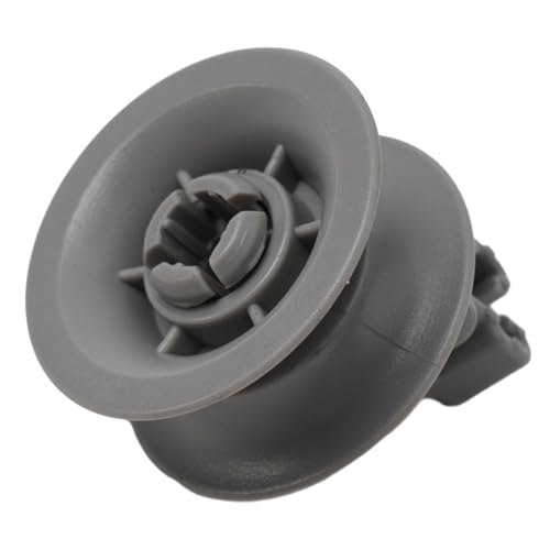 Lagomloot Paquete de 4 rodillos para cesta superior de lavavajillas para Bosch para Siemens para Neff para Constructa para Indesit Junker, ruedas de repuesto de ABS gris, parte 611666