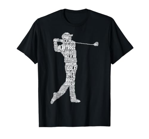 Golf Golfer Golf Player Men Children Boys T-Shirt, Men, Black, 4X-Large