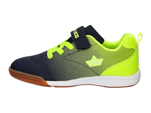 Lico Unisex Kinder Marlin Vs Hallenturnschuhe, Marine Lemon, 33 EU – Ansicht 2