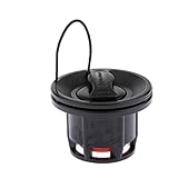 pistro Válvula de aire de doble bloqueo para barco inflable, balsa, kayak, canoa, color negro