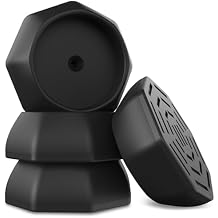 ICERO Baby Gate Wall Protector - Protect Walls & Doorways from Pet & Dog Gates - Pressure Mounted Gates Work on Stairs - Gates Wall Cups - 8 Pack - Black