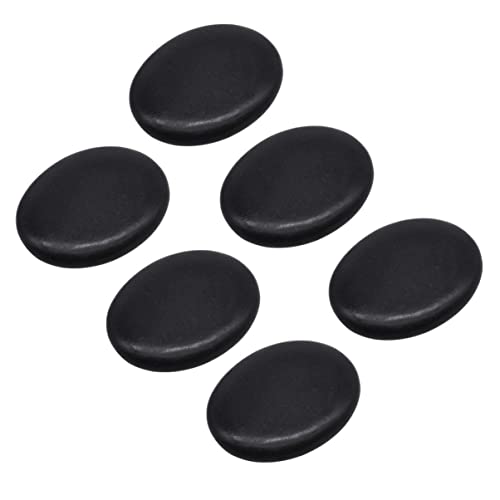 Foto von Healifty Hot Rocks 12 Stück 3X4 Cm Hot Massage Kit Basaltsteine ??Spa Massagesteine ??Hot Stones Essential Hot Massage Stones