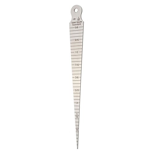 Bestgle Taper Gage 1-15Mm 1/32-5/8 Inch Stainless Steel Taper Welding Gauge Inch&Metric Feeler Gap Hole Measure Tool #TOP3