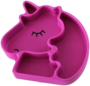 Whimsical Unicorn Silicon Grip Dish by Krissa Life
