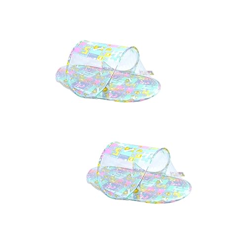 TOYANDONA 2 Pçs Rede De Cama De Bebê Dobrável Rede De Berço De Bebê Cortina De Cama Infantil Forma D