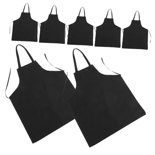 Tabliers de cuisine noirs Alipis lot de 10 pour éviter les taches avec grande poche