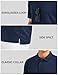MAGCOMSEN Men's Polo Shirts Short Sleeve Golf Quick Dry Collared Moisture Wicking Athletic Performance Polos Navy XL
