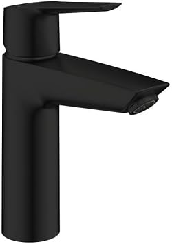 GROHE Start Single lever basin mixer 1/2 inch Size M QuickFix (Water Saving), Matte Black 237462432
