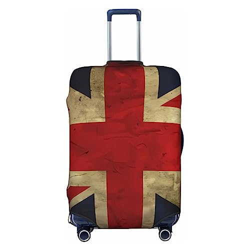 Housse de bagage britannique noire L | Protection élastique 45-81 cm