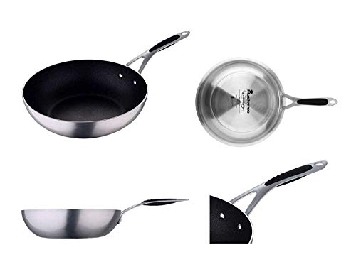 La Bottega del Risparmio - Olla wok profesional de piedra antiadherente Masterpro Gravity