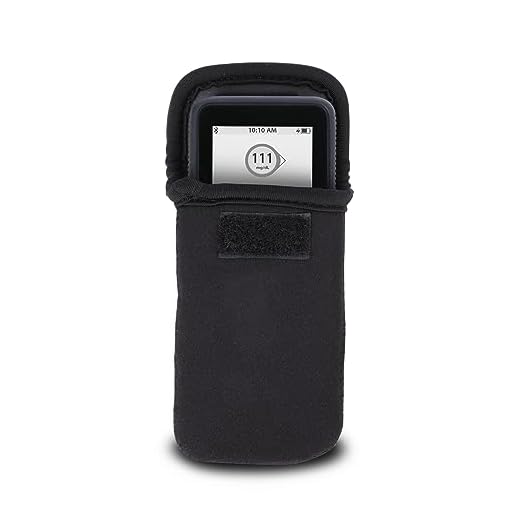 USA Gear Slim CGM System Device Belt Case with Belt Loop - Pouch Designed in The U.S. - Carrying Case Compatible with Dexcom G7 Receiver, G6, G5, Freestyle Libre 2 and More Continuous Glucose Monitor