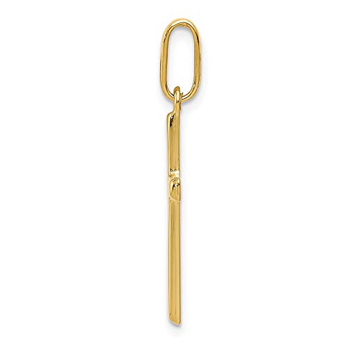 14K Yellow Gold Cross Pendant Charm - 1" Inch - 28Mm X 13Mm - Jewelry Gifts For Women Wife Mom Gifts For Men Husband Dad #TOP5