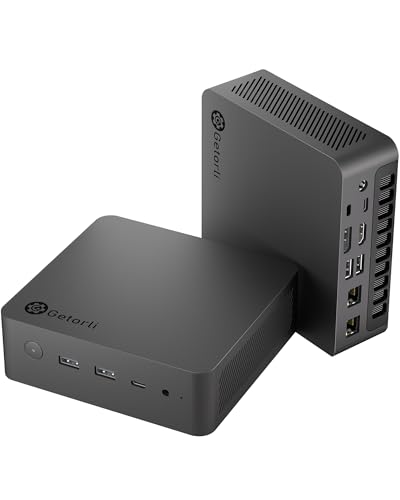 Getorli Mini PC�A�f���A��LAN AMD Ryzen 7 PRO 8845HS (�ő�5.1GHz)�A�~�j�R���s���[�^�[ 32GB DDR5 1000GB SSD�A�~�j�f�X�N�g�b�v�R���s���[�^�[ 4K 120Hz �f�B�X�v���C/HDMI/Ty