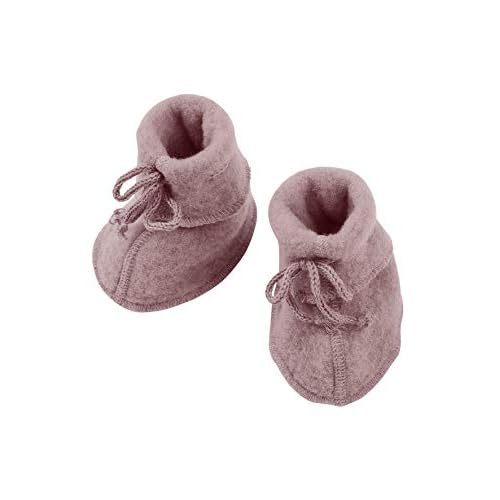 Lappade Engel weiß Lederpuschen Hausschuhe Krabbelschuhe Baby Schläppchen Lauflernschuhe Wildledersohle (Gr. 21/22 EU L, Art. 304) 4 Engel Natur, Baby-Schühchen Fleece, 100% Wolle (kbT) (2 (62/68), Rosenholz Melange)