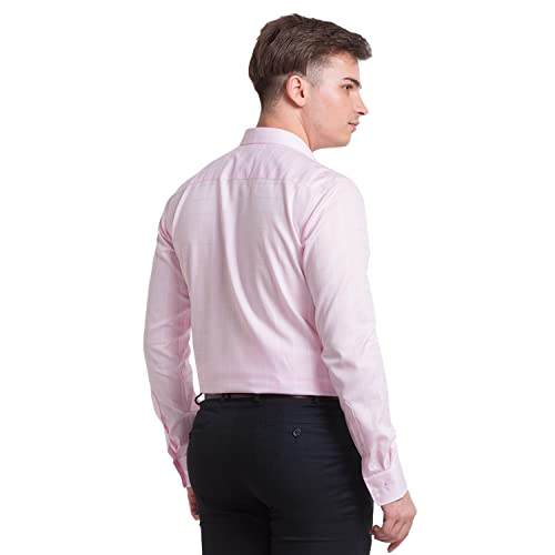 Image of Park Avenue Men's Pure Cotton Checks Pattern Slim Fit Semi Cutaway Collar Full Sleeve Formal Shirt