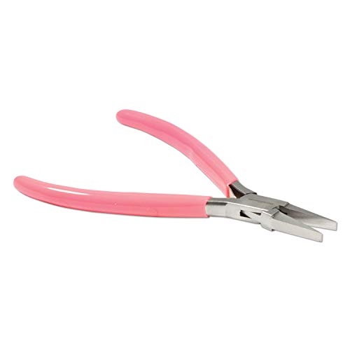 Beadsmith Pink Handle Flat Nose Pliers with Spring - Image 3