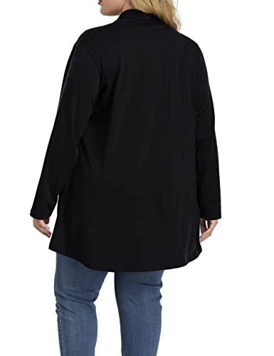 Image of Shiaili Long Plus Size Cardigans for Women Easy to Wear Open Front Clothing