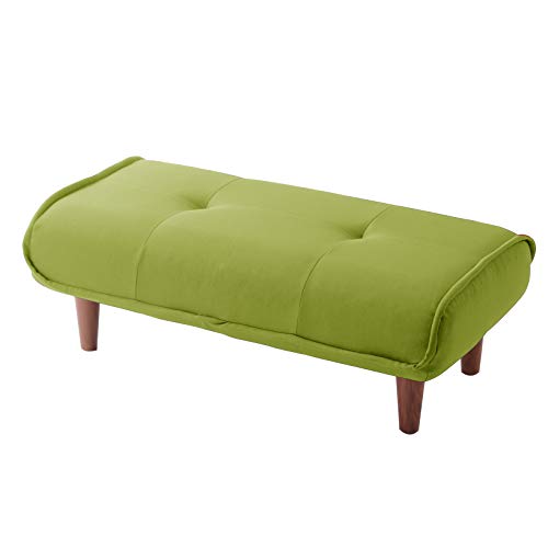 セルタン 日本製 オットマン スツール 脚置き 和楽の極 2人掛け ポケットコイル ダリアングリーン 高反発 A280p-562GRN