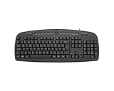 Frisby Fk-142Qu, Q-Turkish - Teclado multimedia con cable para oficina