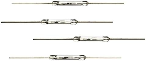 Eatech 4 Pieces Reed switch MagSwitch 2 * 14mm Normally open Magnetic induction switch