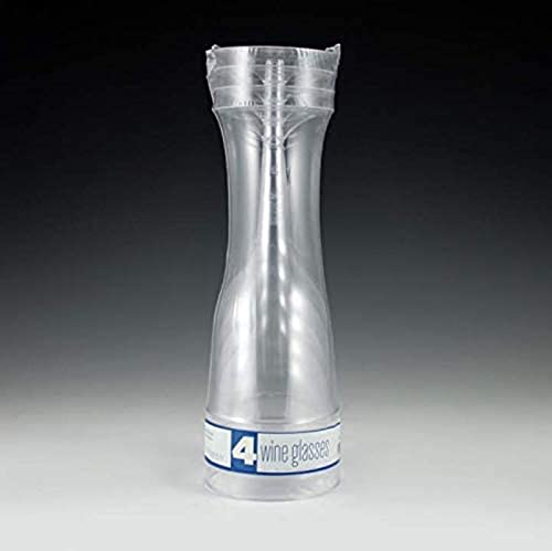 Maryland Sovereign Plastic Wine Glass - 10 Oz. | Clear | Pack Of 4 #TOP1