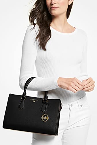 Michael Michael Kors Women's Valerie Pebbled Leather Satchel Cream, Medium #TOP2