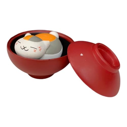 お椀とニャンコ先生 「夏目友人帳 ニャンコ先生満腹祈願フィギュアコレクション」サイズ約3.5cm〈al