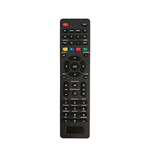 Controle remoto universal para Samsung, LG, Sony, Sharp, Vizio, Philips, Toshiba, Hitachi, RCA, Sanyo, JVC, TCL, Hisense, Vestel, Seiki, Insignia, Magnavox, Haier, Panasonic, Smart TVs. Definições simples necessárias