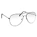 grinderPUNCH Aviator Clear Lens Eyeglasses for Fashion Glasses with Non-Prescription UV Protection Metal Frame Black