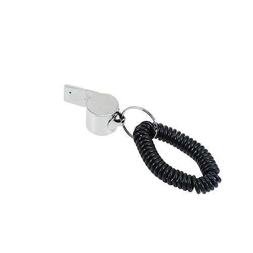 Silbatos de acero inoxidable con cordón para árbitros 2 piezas