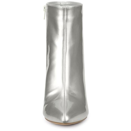 Bottines à talon carré et bout pointu avec fermeture éclair pratique - 2