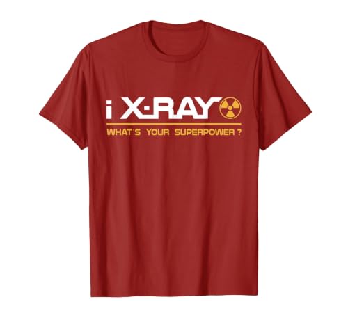 X-Ray T-Shirt: I Xray, What's Your Superpower T-Shirt, Men, Cranberry Red, Medium