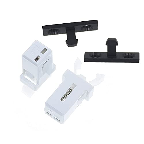 Serrure de verrouillage PR-001 blanche pour remplacer le loquet cassé de TV DVD - 2