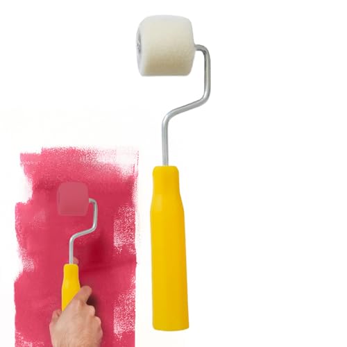 Adsfvs Rulli per Verniciatura, Rullo Per Porte 18 Cm, Pennello Multifunzionale con Manico Antiscivolo e Spugna ad Alta Densità per Soffitto Mobili e Arte