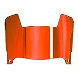 Mini Fußballhelm Visier klar mit Clips universell passend für Sammler und Baumeister (Spiegelrot)