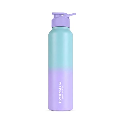 Image of Caspian Hike Stainless Steel Sipper Water Bottle 1 Ltr (Litre) for School, Fridge, Office, Gym, Home-Ideal for Adults, Men, Women, Kids, Boys, Girls-1000ml Leakproof, Rust free, Eco-Friendly, E Grad