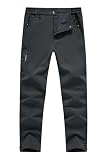 YSENTO - Pantalones de esquí de nieve con forro polar para hombre, impermeables, aislados, para invierno, cargo,...