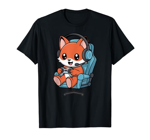 Funny Gamer Red Fox Gaming Video Game Enthusiast Boys Kids T�V���c