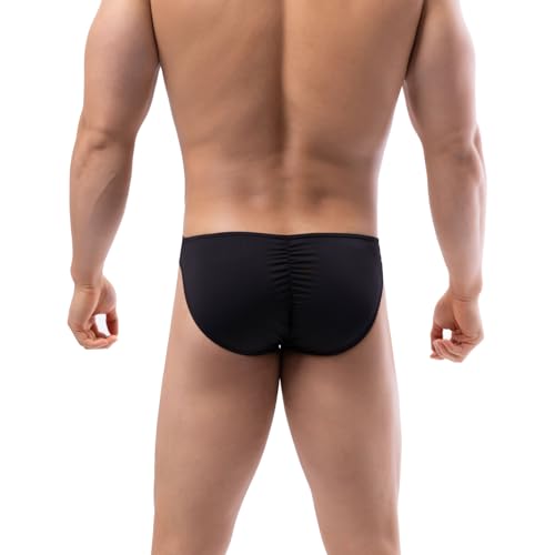 Summer Code Mens Bikini Briefs Soft Breathable Bulge Pouch Underwear Micro Mesh Panties Scrunch Butt Underpants